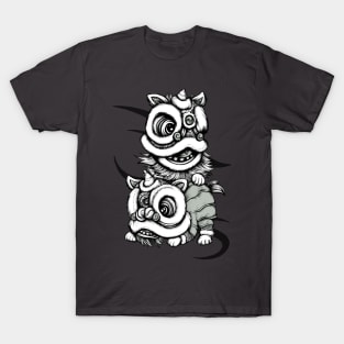 Chinese Lion Dance Pair T-Shirt